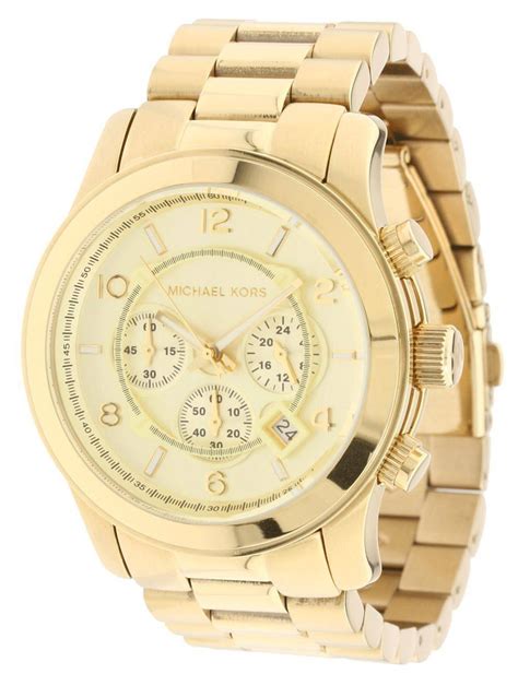 michael kors uhr runway gold